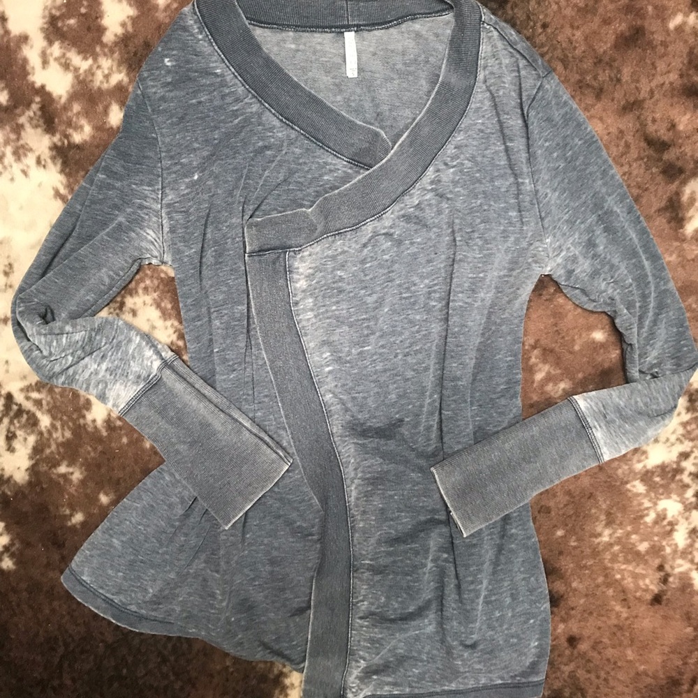 Burnout open front cardigan